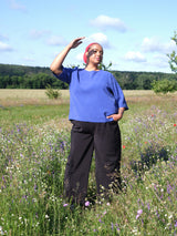 Curvy-fashion-berlin-Les-soeurs-shop-Square-Top-Blau-II