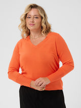 Kaffe-curve-plus-size-fashion-10584452-Orange-I
