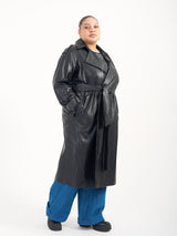 Loved-by-les-soeurs-shop-Trenchcoat-vigaccio-Leder-Schwarz-IL