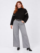Mat-Plus-size-fashion-berlin-Pullover mit seitenstreifen-I