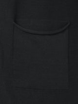 Offene Strickjacke aus Baumwolle - Schwarz