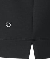Sweatshirt aus Scuba-Jersey mit Kapuze - Schwarz