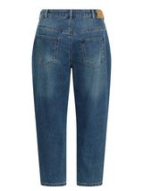 Cropped Barrel Jeans - Denimblau