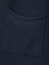 Offene Strickjacke aus Baumwolle - Dunkelblau