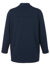 Shirtjacke aus Scuba-Jersey - Dunkelblau