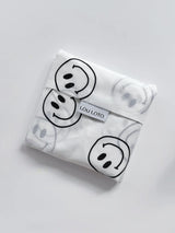 Reusable Shopping Bag - White Smiley