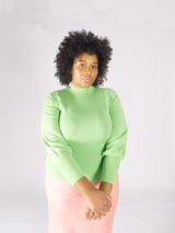 Loved-by-les-soeurs-shop-Pleatherskirt-Sued-Rosé-II