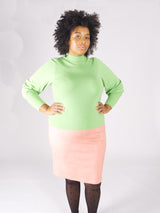 Loved-by-les-soeurs-shop-Pleatherskirt-Sued-Rosé-III