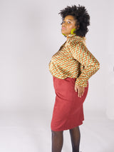 Loved-by-les-soeurs-shop-Pleatherskirt-bordaux-III