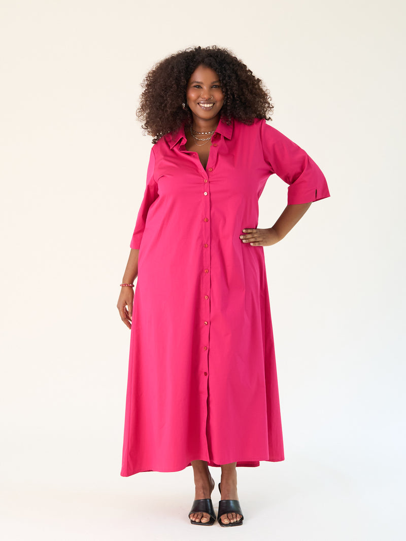 Curvy-Fashion-berlin-Maxidress-Magenta-INR