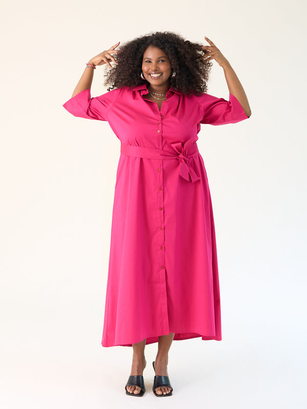 Curvy-Fashion-berlin-Maxidress-Magenta-IN