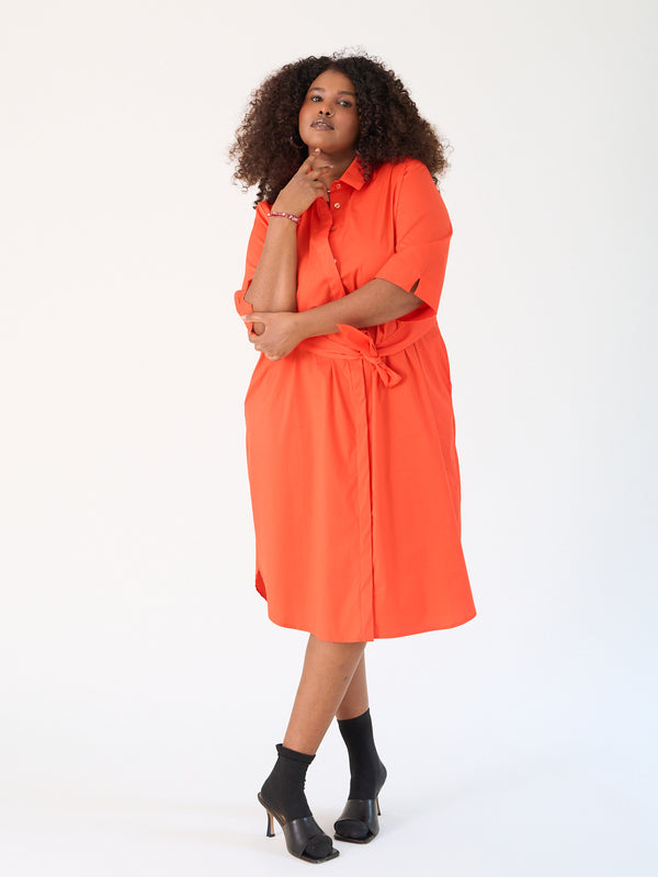 Curvy-Fashion-berlin-Simplicity-shirtdress-orange-I