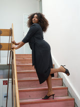 Curvy-Fashion-berlin-drapedress-schwarz-I.K
