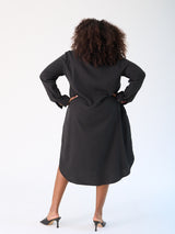 Simplicity Shirt Dress- Modal - Schwarz