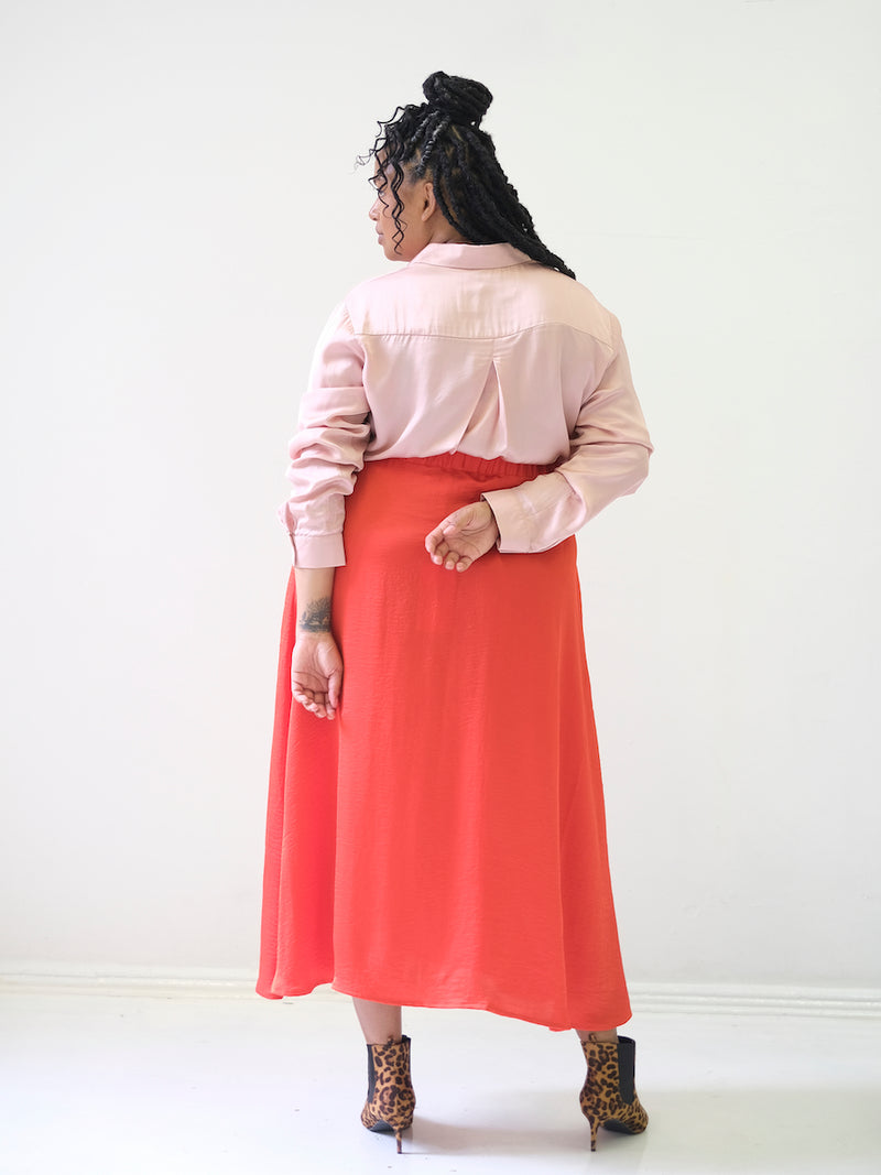 Curvy-fashion-Hamburg-Les-soeurs-shop-Fluid-skirt-Orange-IB