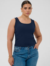 Kaffe-curve-Plus-size-berlin-10581396-Marineblau-IL