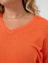 Kaffe-curve-plus-size-fashion-10584452-Orange-IO