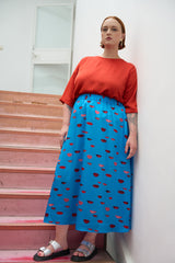 Loved-by-les-soeurs-shop-Fluid-skirt-Kiss-blue-I.ÖL