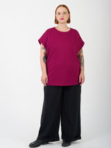 Loved-by-les-soeurs-shop-curvy-fashion-Cool-tee-cerise-ITZ