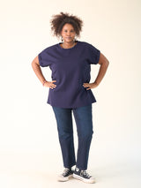 Highrise Slimfit Jeans "Billy“- Raw Dark Blue