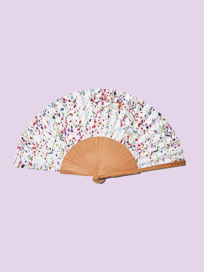 Fan "Dripping Art" - Multicolor