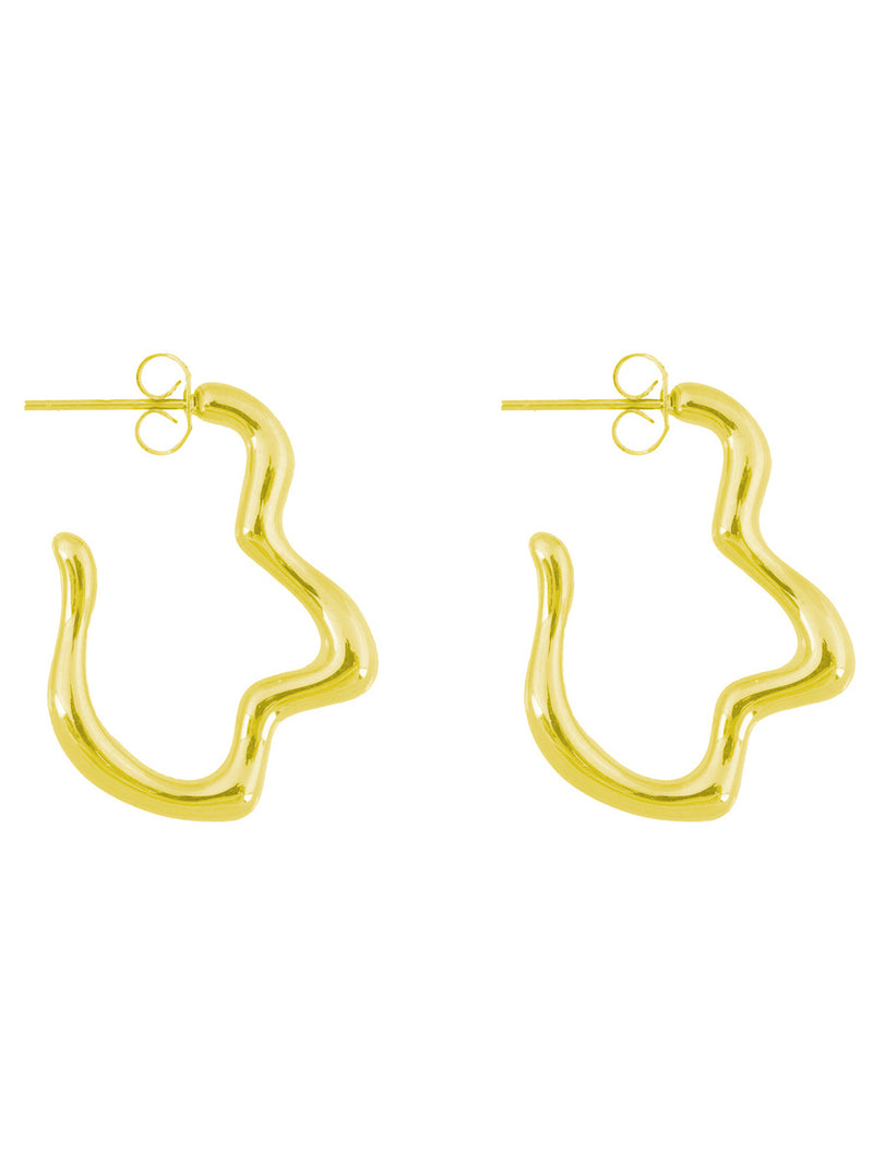 Earrings "Dent" - gold