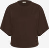 Lässig elegantes T-Shirt mit Kimono-Ärmel - Chocolate