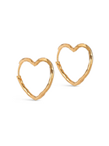 Herzcreolen "Organic Heart" Medium  - Gold