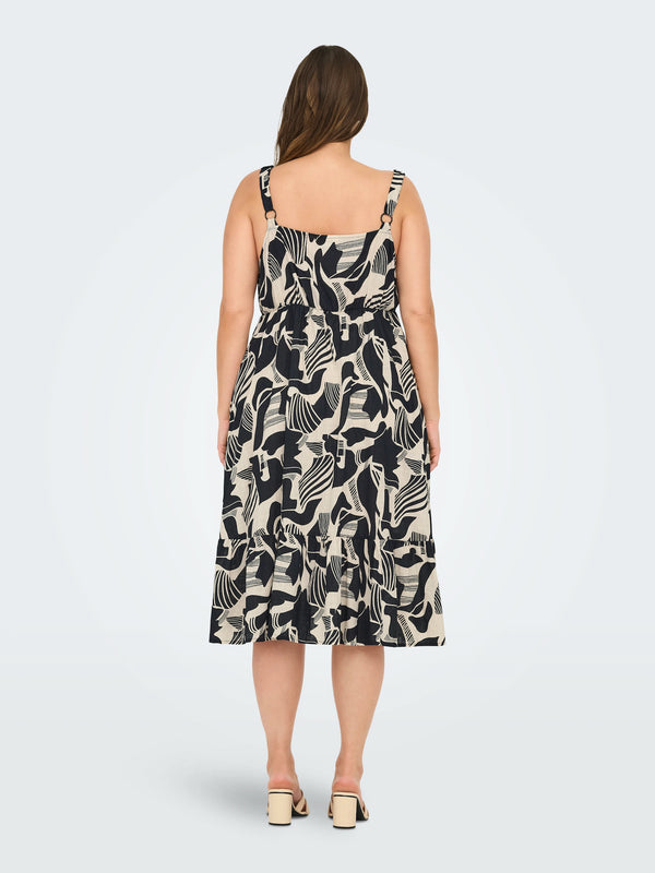 only-carmakoma-carmalusis-15345317-kleid-midi-gemetrisch-muster-off-white-schwarz-II