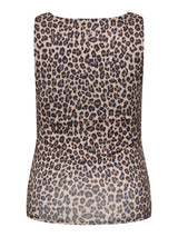 Wendbares Tanktop in Leo Print - Braun/Beige/Schwarz