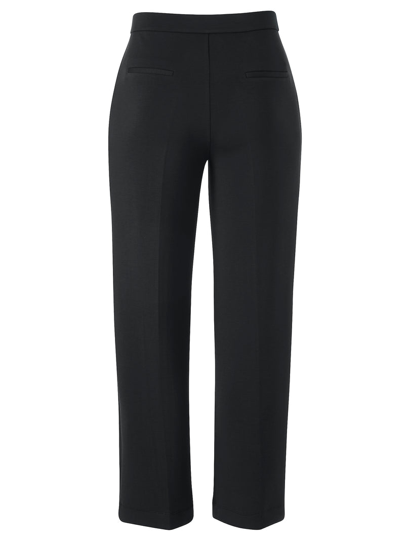 Elegante Jogpants aus Scuba-Jersey - Schwarz