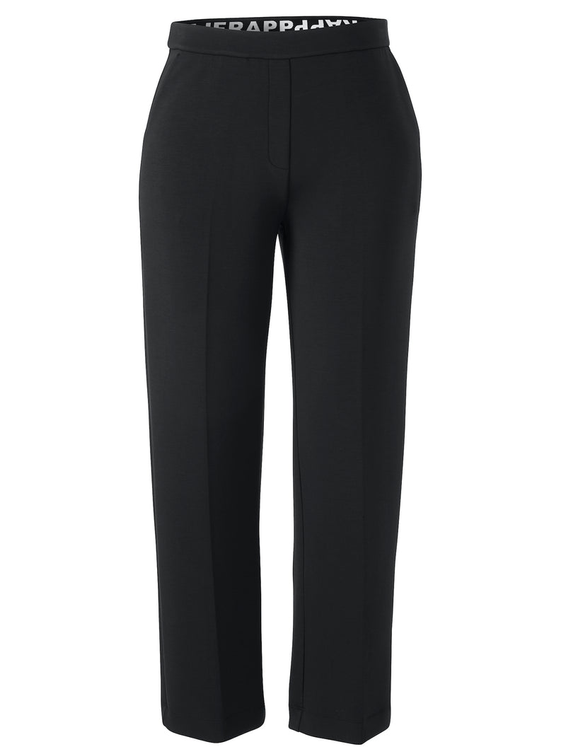 Elegante Jogpants aus Scuba-Jersey - Schwarz