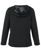 Sweatshirt aus Scuba-Jersey mit Kapuze - Schwarz