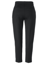 Elegante Hose mit schmalem Bein aus Viskose-Mix - Schwarz