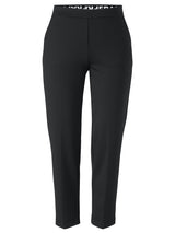 Elegante Hose mit schmalem Bein aus Viskose-Mix - Schwarz