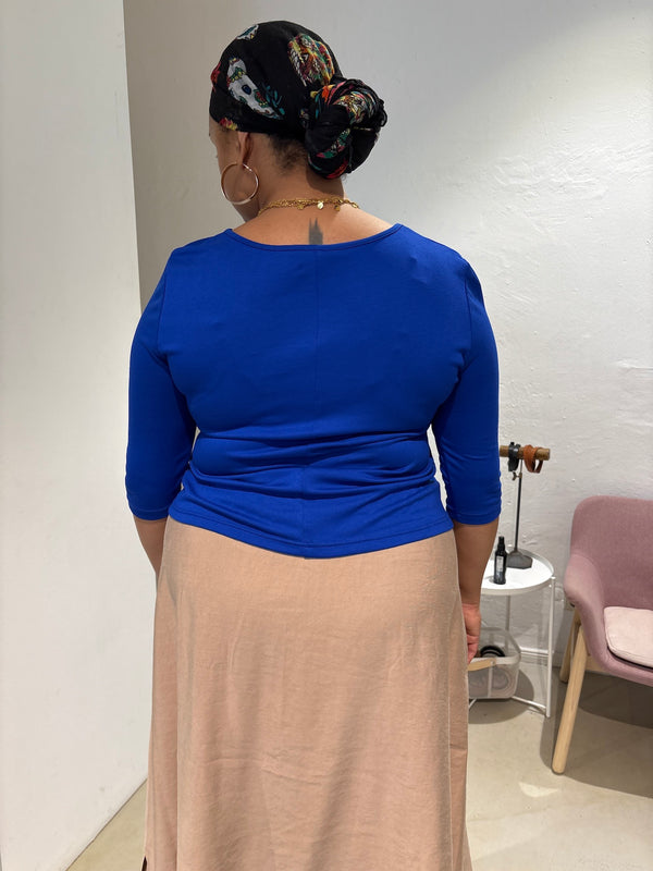 Drape Shirt- Royalblau