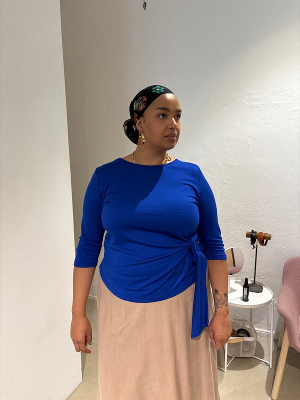 Drape Shirt- Royalblau