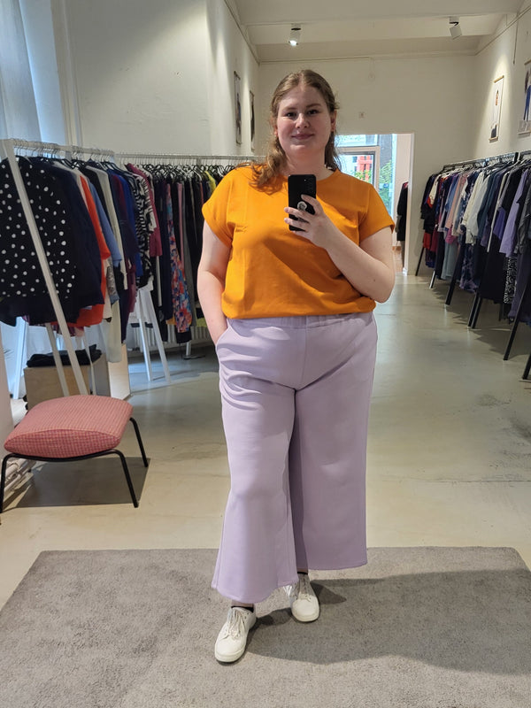 Scuba Palazzo Pants - Flieder