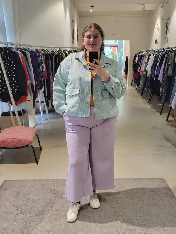 Scuba Palazzo Pants - Flieder