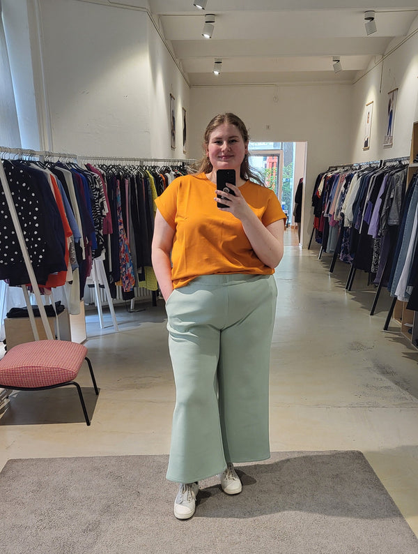 Scuba Palazzo Pants - Mint