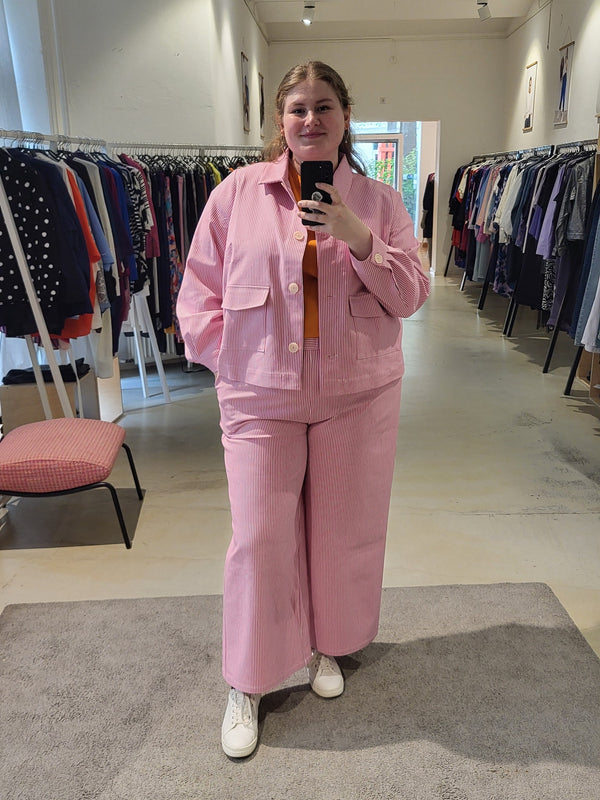 Perfect Workwear Jacket - Denim Stripe / Rose
