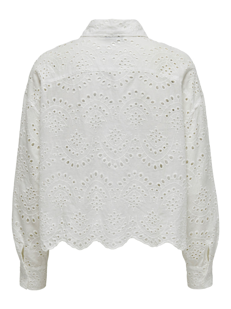 Elegant lace blouse - White