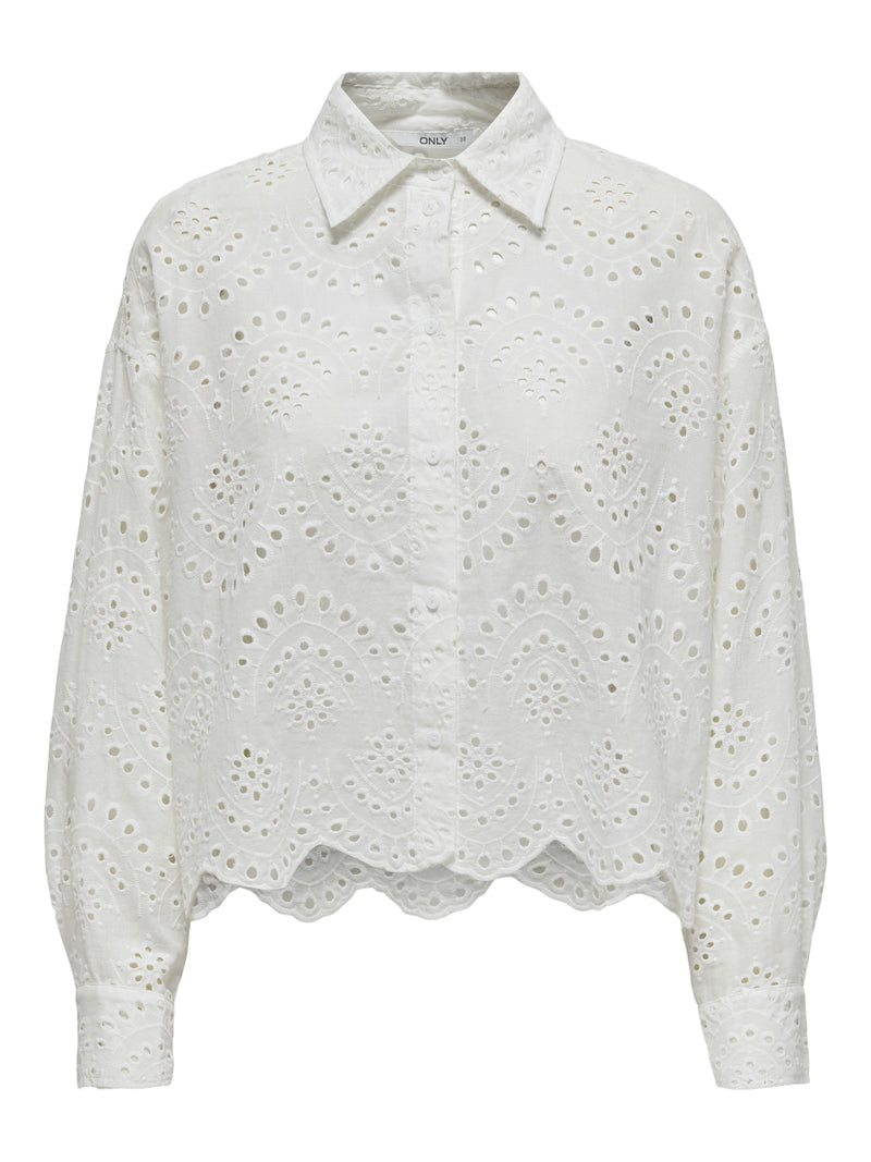 Elegant lace blouse - White