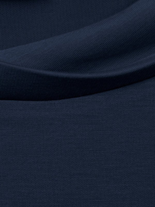Elegantes Sweatshirt aus Scuba-Jersey - Dunkelblau