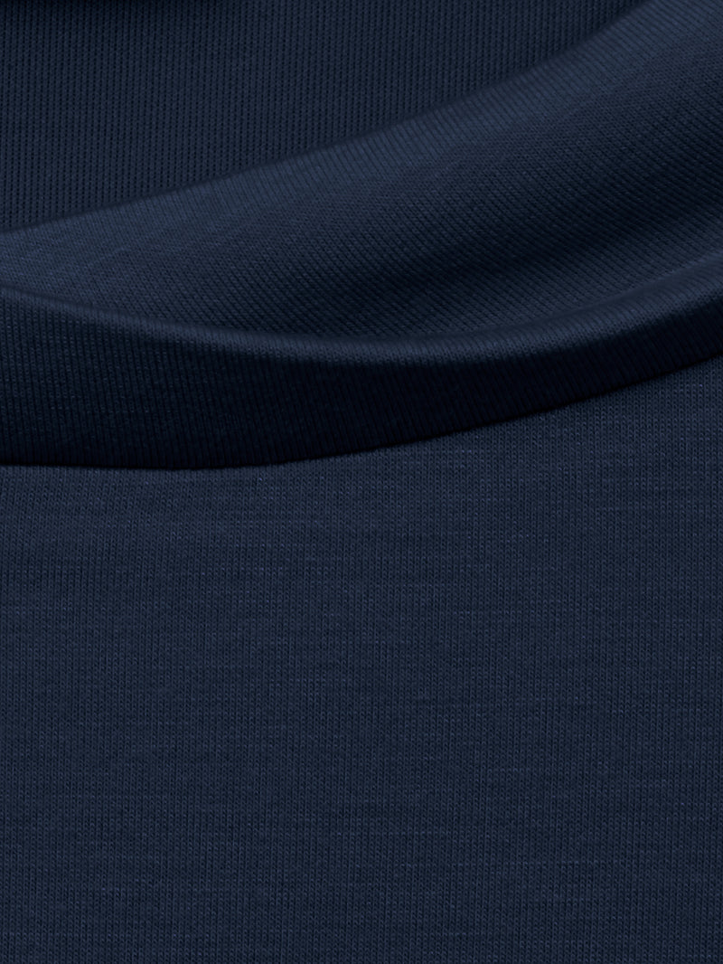Elegantes Sweatshirt aus Scuba-Jersey - Dunkelblau