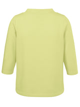 Elegantes Sweatshirt aus Scuba-Jersey - Limettengrün