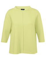Elegantes Sweatshirt aus Scuba-Jersey - Limettengrün