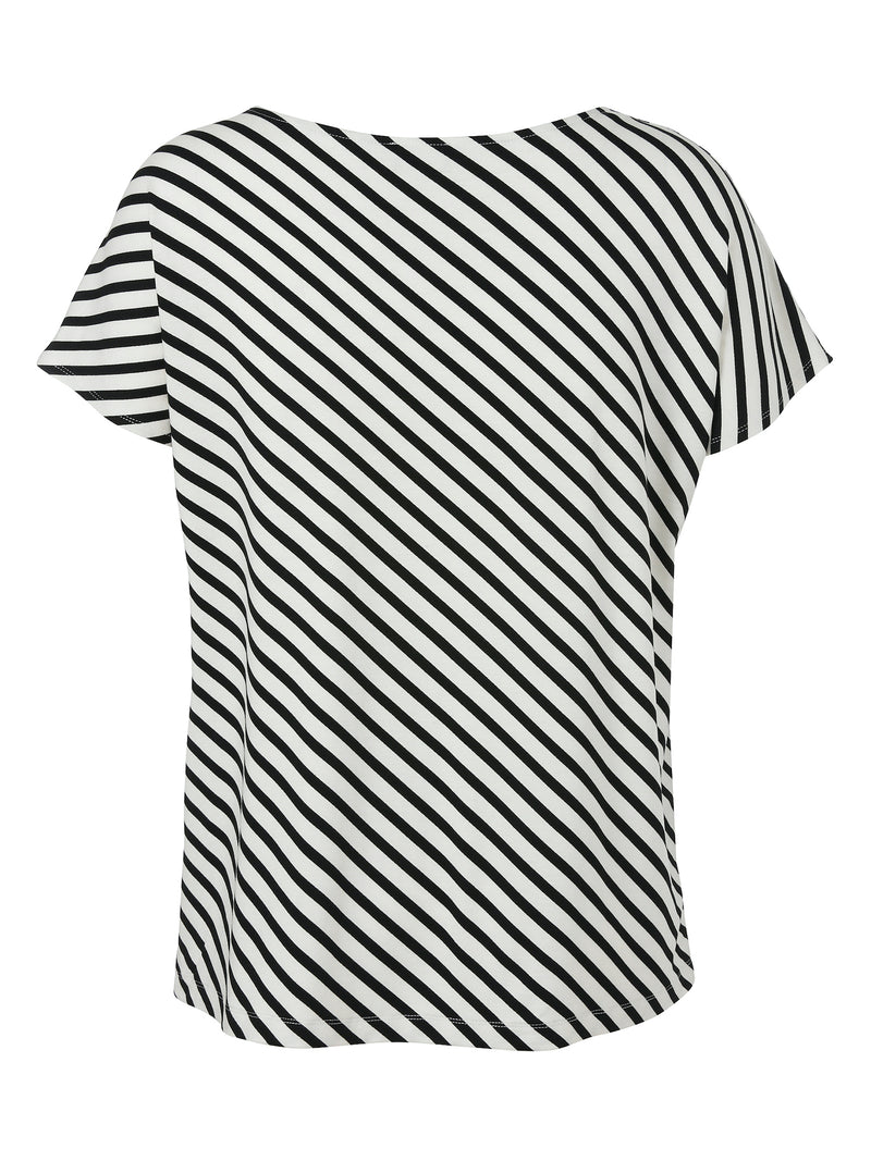 via-appia-due-gestreiftes-shirt-schwarz-weiss-2512454-II