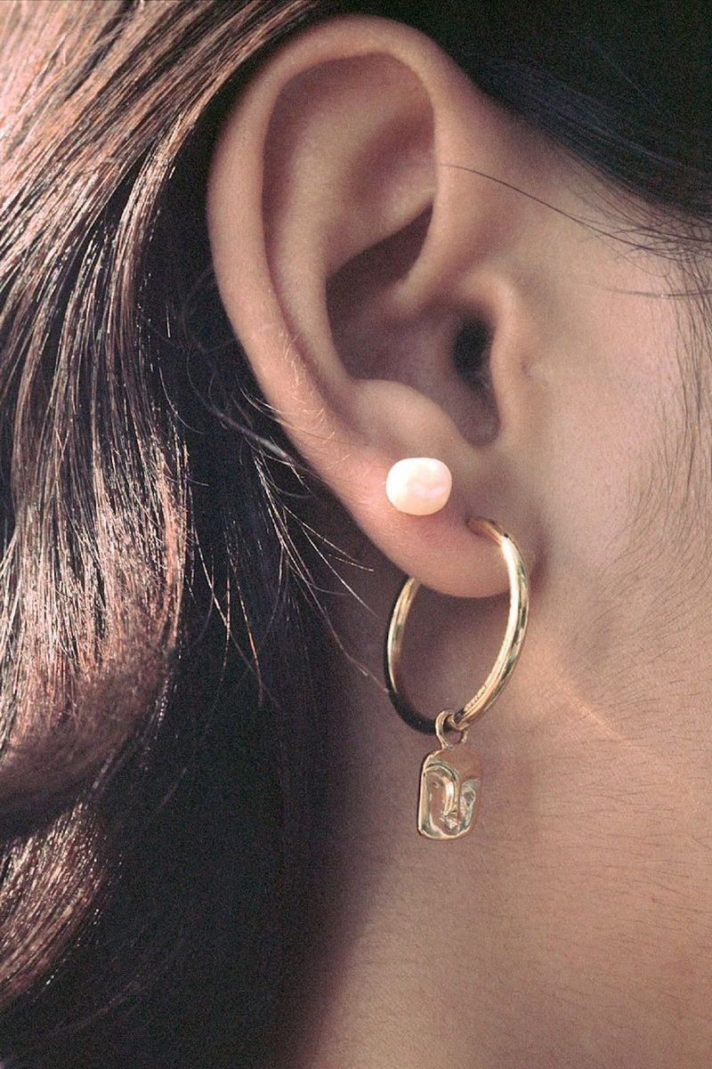 Stud Earring Maria Black Helix Earring Maria Tash Diamond Skull