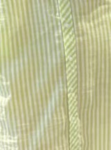 Striped Shirt Dress - Apple Green/White